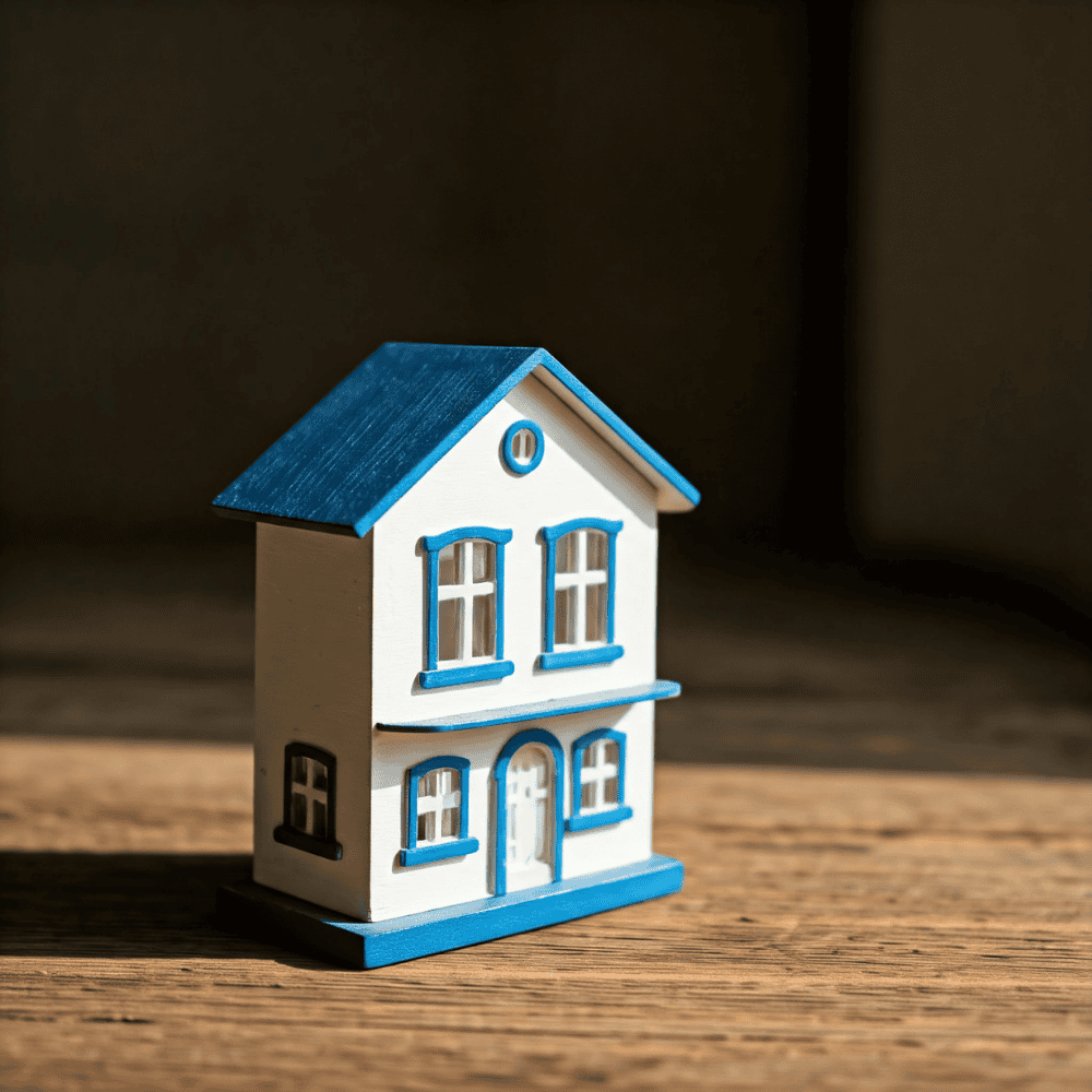 bild von einem kleinen haus das auf dem fußboden steht zum thema smarte elektro lösungen von st elektrotechnik
